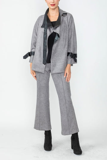 Gray D-Ring Trim Jacket